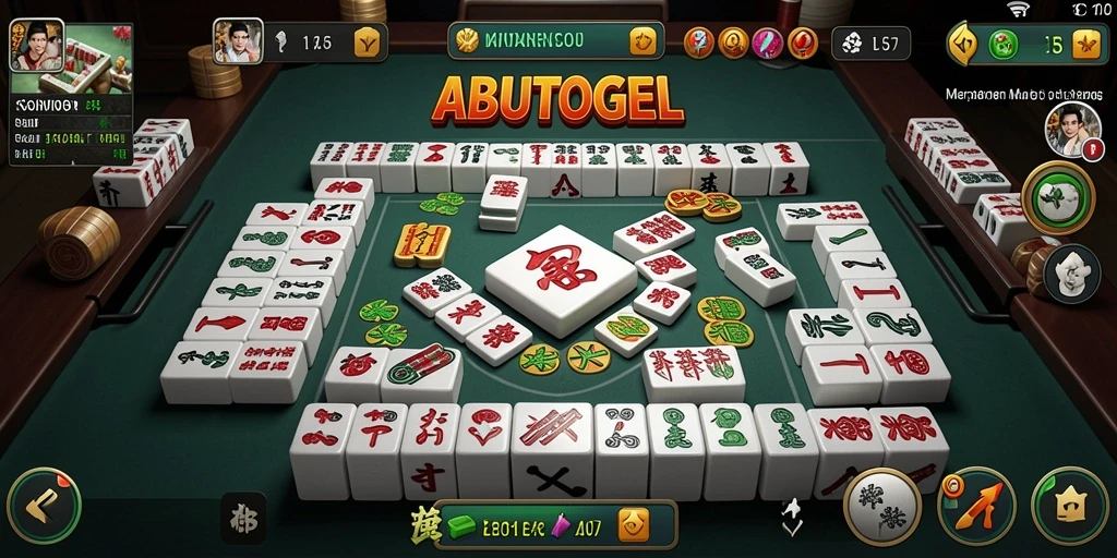 Tampilan menyerahkan gameplay seru dalam ABUTOGEL dengan Mahjong.