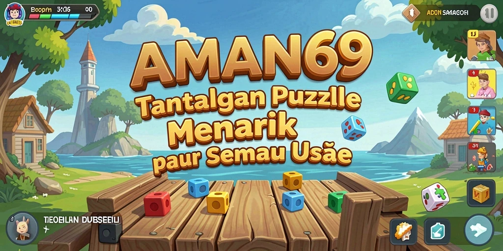 Tampilan menarik dari gameplay puzzle AMAN69 yang menantang.