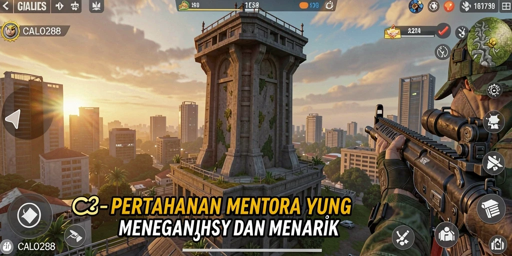 Gameplay CALO288 yang menarik dan penuh strategi Tower Defense.