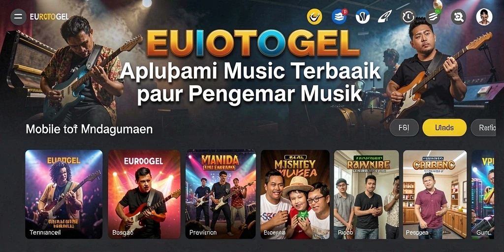 Tampilan gameplay EUROTOGEL yang menampilkan interaksi musik dan karaoke.