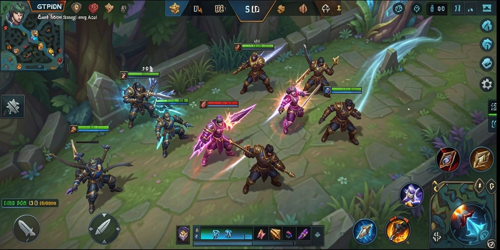Tangkapan layar gameplay GTPIDN yang menunjukkan pertarungan seru.