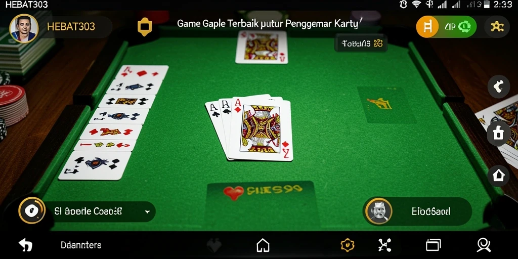 Tampilan gameplay HEBAT303 yang seru dan interaktif di kategori Gaple.
