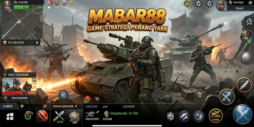 Tampilan gameplay menarik MABAR88 dengan elemen strategi.