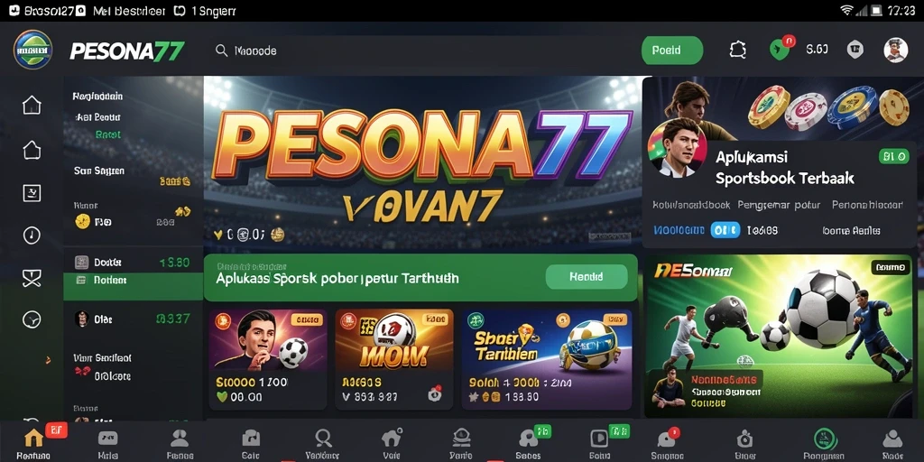 Tampilan menarik dari aplikasi PESONA77 dalam beraksi.
