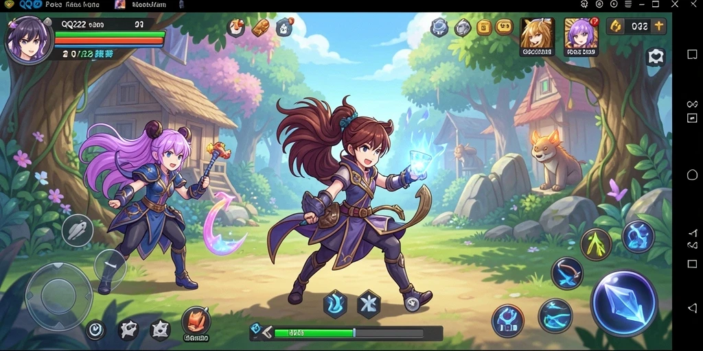 Gameplay seru dengan karakter anime yang menarik.