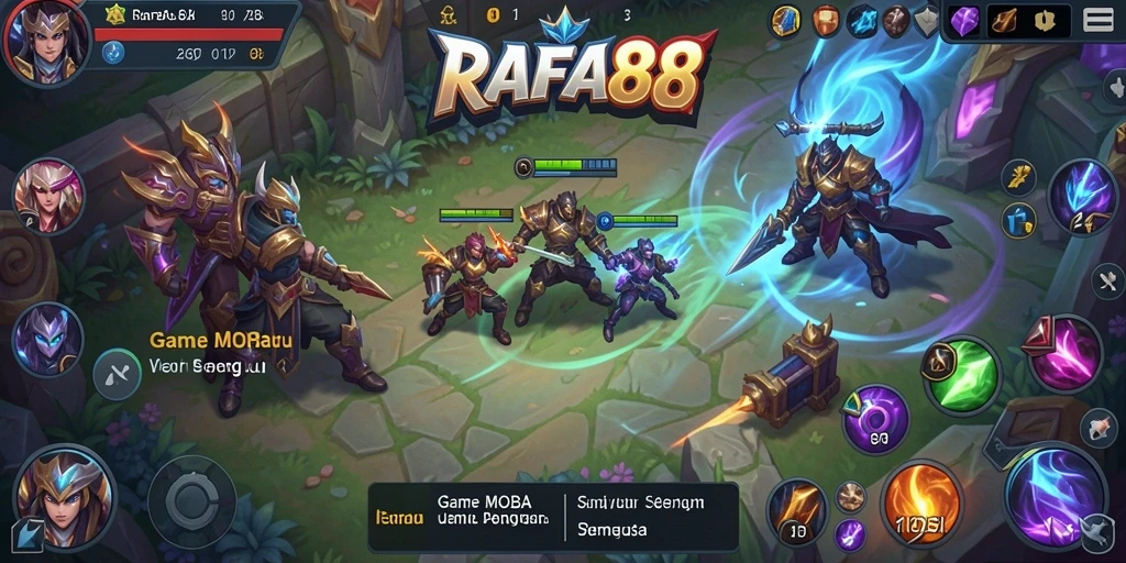 Screenshot gameplay, menunjukkan aksi pertarungan di RAFA88.