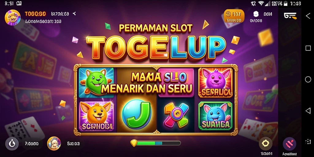 Tampilan gameplay TOGELUP yang seru dan penuh warna.