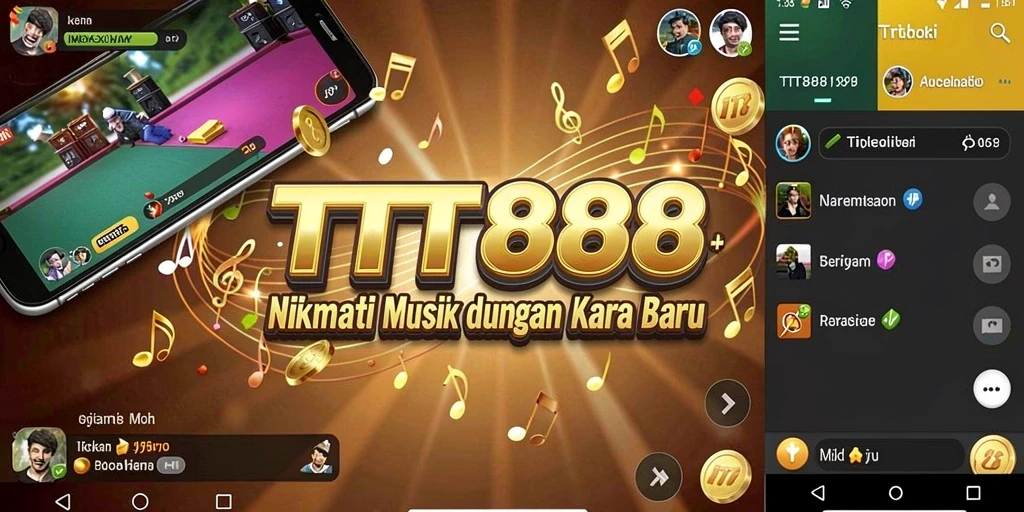 Screenshot TTT888 menampilkan antarmuka permainan musik yang menarik.