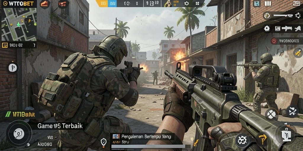Tampilan menarik dari gameplay intens di WTOBET.